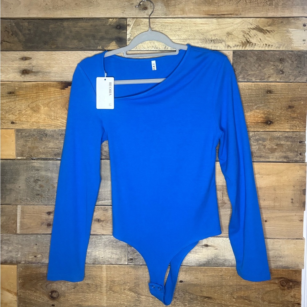 Vibrant Blue Long Sleeve Bodysuit